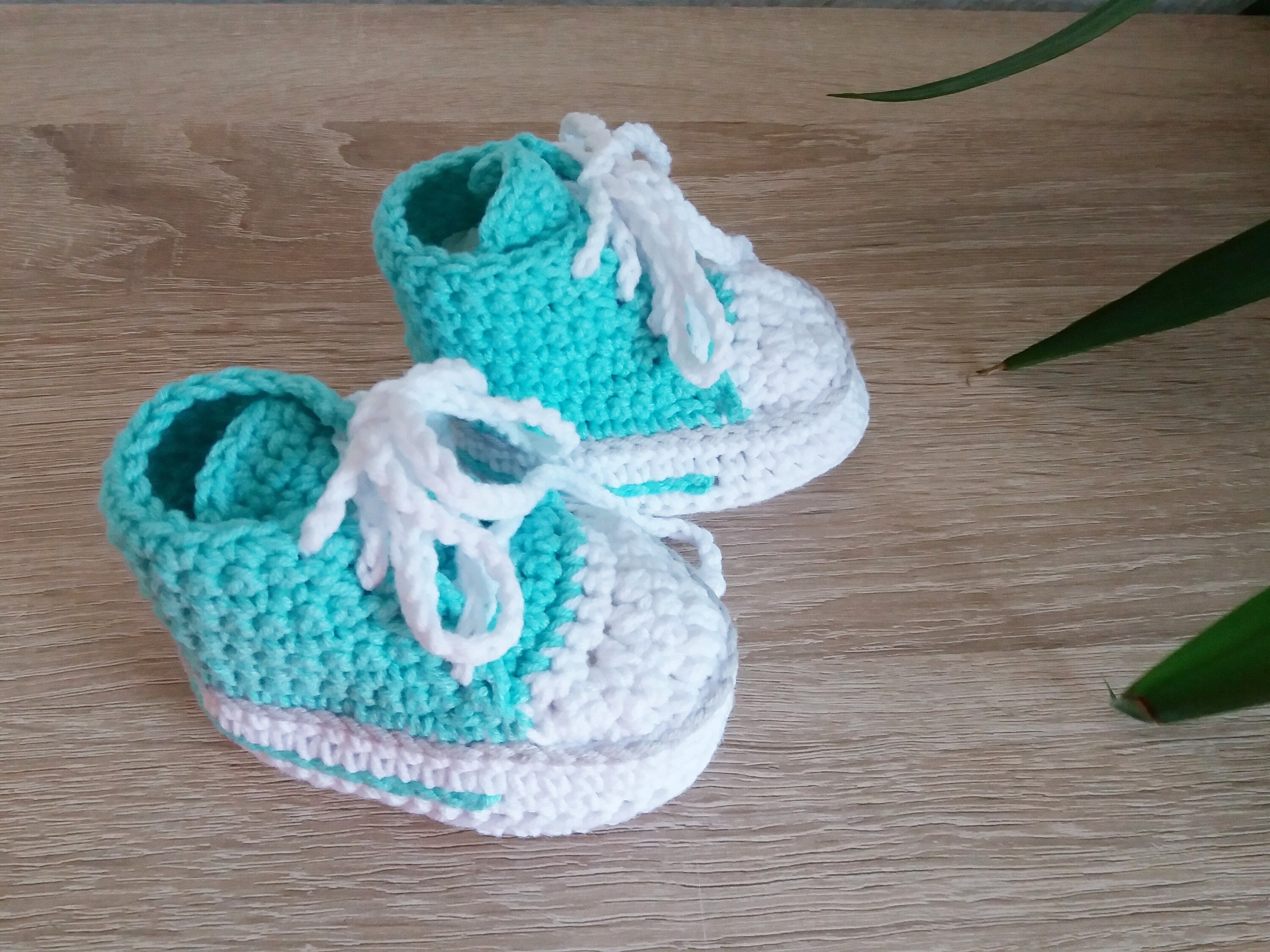 1 Pair of Baby Shoes, 0-3 Months, Foot Length 9 Cm, Made of Cotton Oeko ...