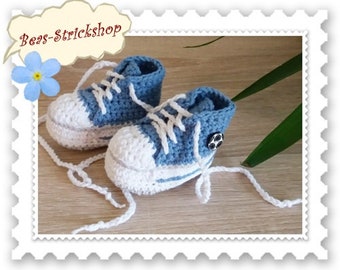 1 pair of baby shoes, 0-3 months, foot length 9 cm, made of cotton Oeko-Tex 100, gift for birth