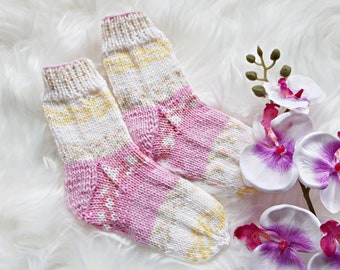 Children's socks size 22/23, socks, knitted socks, wool socks, winter socks, knee socks, stockings, girls' socks, children