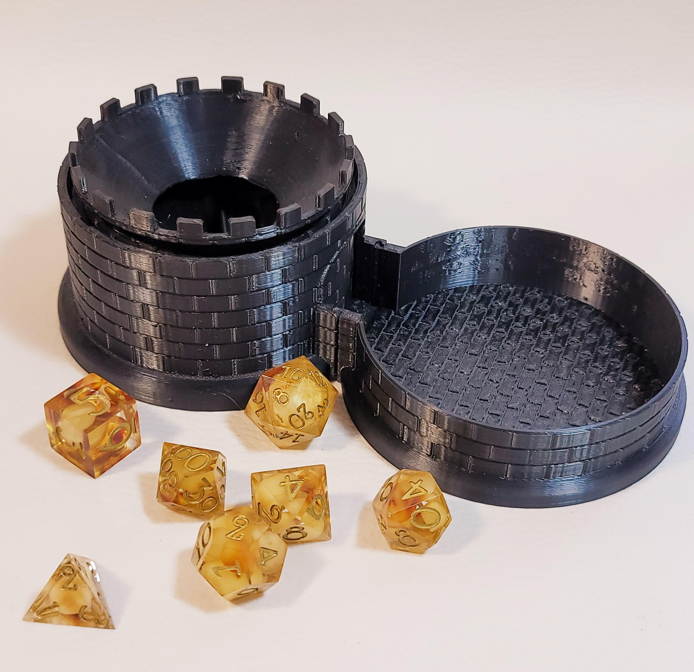 Foldable 3D Printed Dice Tower for Ttrpg and Dnd Like Games - Etsy