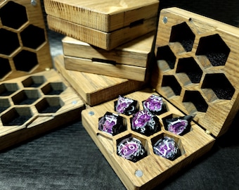 Oak Box for DnD Dice Set