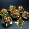 Handmade Forest Mushroom Resin Dice Set: Sharp Edge DnD Dice product logo