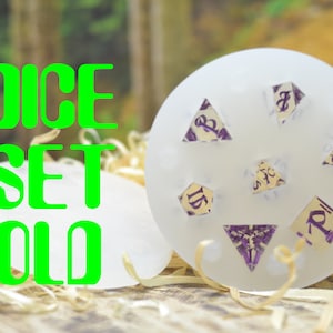 7 Dice Set Silicone Mold - Sharp Edge Dice Mold