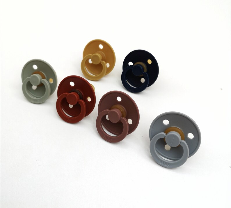 0-6 Monate Naturkautschuk Gr.1 BIBS Schnuller COLOUR Dark Oak