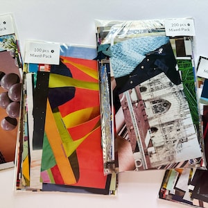 Mixed Pack Magazine Cutout Clippings | Colors, Patterns, Textures, Backgrounds | Junk Journaling Collage, Scrapbook | 50+pcs Ephemera Pack image 2