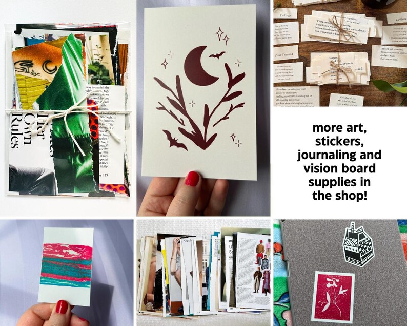 2026 Vision Board Printables | 180+ Pieces | Ransom Note Letters + 2026 ...