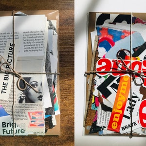 50+pcs Magazine Cutout Clippings for Collage, Vision Board, Scrapbooking, and Junk Journaling | Fashion Magazine Bulk Ephemera Pieces Pack
