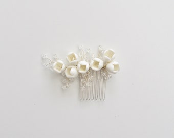 Bridal jewellery: small hair comb Marthe | hair accessories | Bridal Headpiece for Your Wedding | Color silver or gold