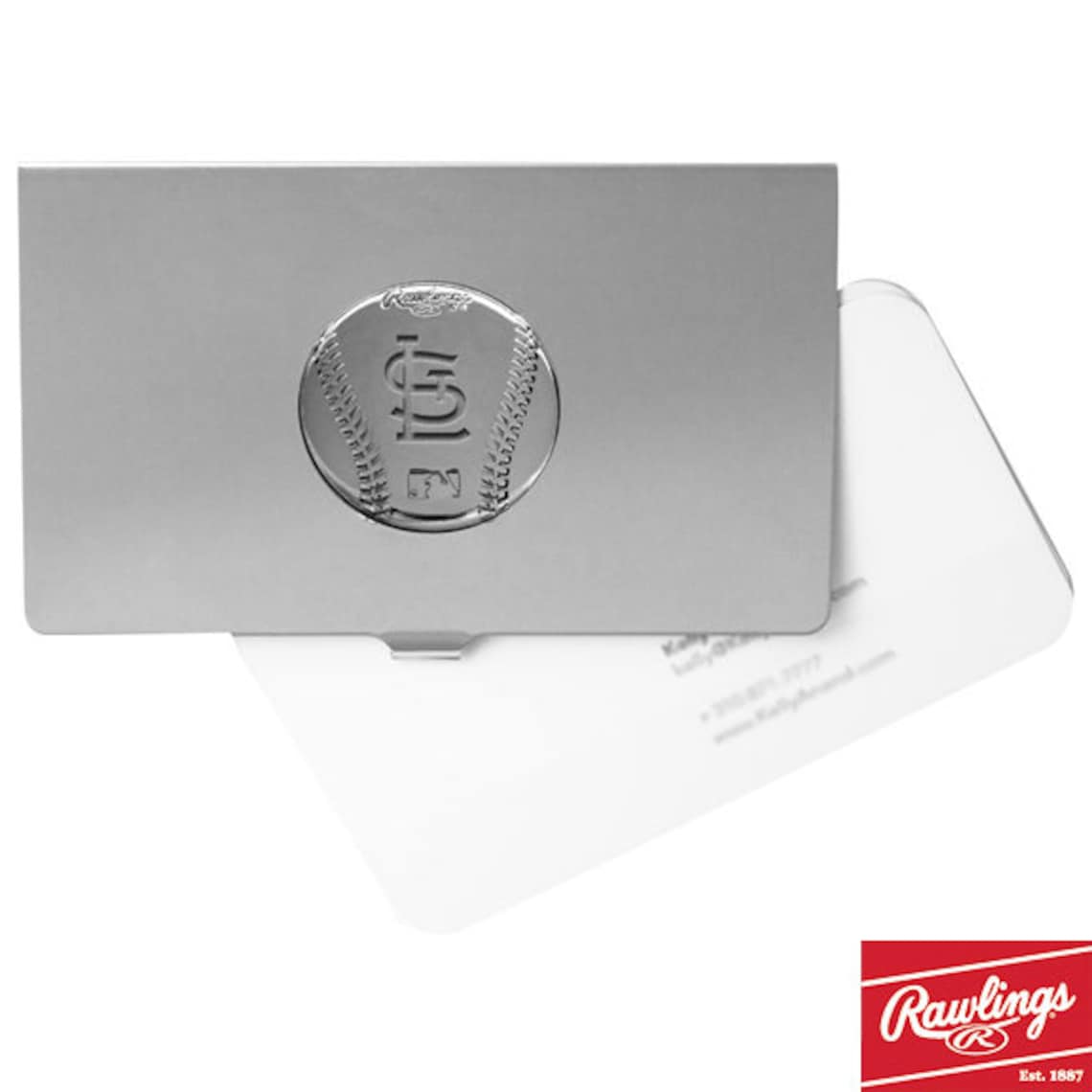 St Louis Cardinals Business Card Holder Etsy
