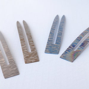Hammer fork, hair fork made of titanium