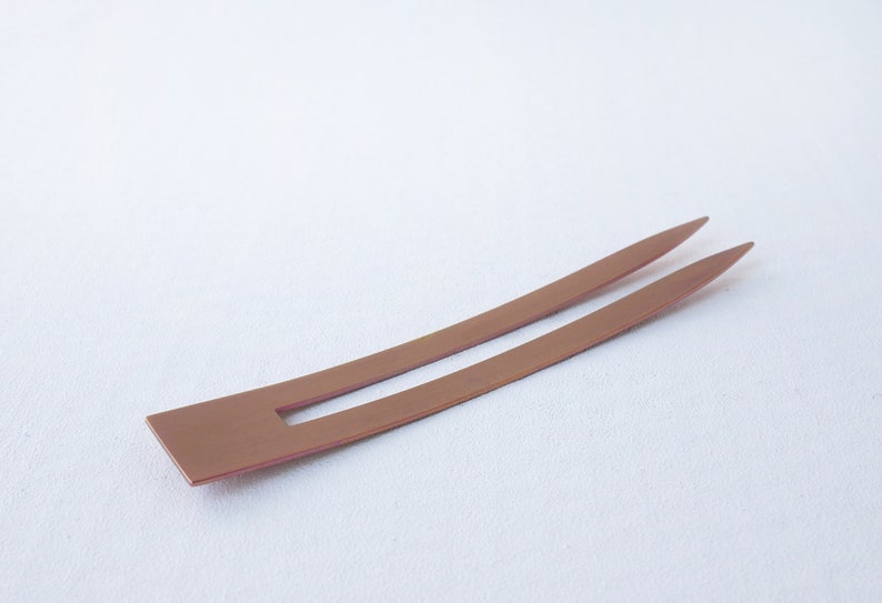 Feather fork, hair fork made of titanium, single colour image 7