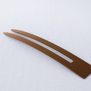 Feather fork, hair fork made of titanium, single colour image 4