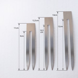 Feather fork, hair fork made of titanium, single colour image 9