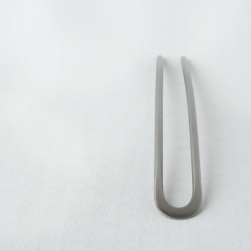 Hair fork made of titanium, forged