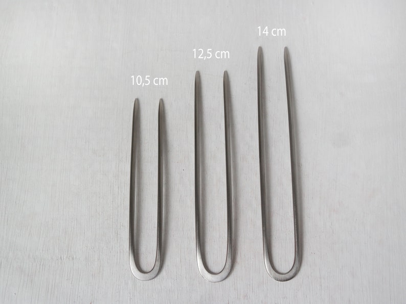 Forged titanium hair fork image 4