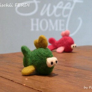 Cute fish in desired color hand felt felt fish fish decoration bathroom mobile gift zodiac sign birthday window jewelry image 2