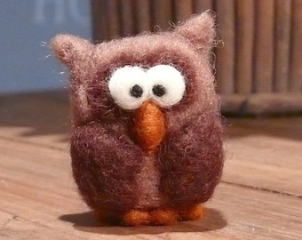 Birthday Owl Christmas color cute dream hand felted fabric owl Ornament season seasonal Table Winter Xmas