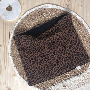 Winterloop Kids I Fleece Loop braun I Kinder-Loopschal I Leo I Größe wählbar