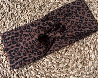 Leopard print headband for kids | Leopard print baby headband | Girls' headband | Summer headband | Handmade children's accessory
