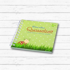 Folleto de recuerdos “Quasselzeit” | charlatán | primeras palabras | Boca de los niños | refranes | coleccionista de vocabulario | Escarabajos rastreros