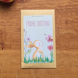 Saattüte "Frohe Ostern" | Bunte Blumenwiese