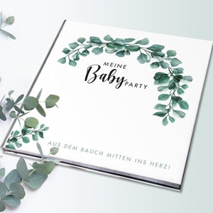 Livro de visitas chá de bebê &quot;Eucalipto&quot; | Álbum | chá de bebê | Gravidez | Presente | Surpresa