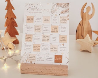 Adventskalender "Entschleunigung bis Weihnachten" | Postkarte | A6 | Advent | Geschenk | kalorienfrei | Vorfreude | Weihnachtsgrüße