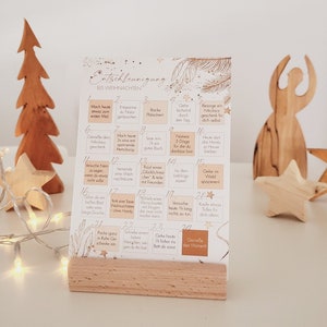 Calendário do Advento “Desaceleração até ao Natal” | Cartão Postal | A6 | Advento | Presente | sem calorias | antecipação | Saudações de Natal