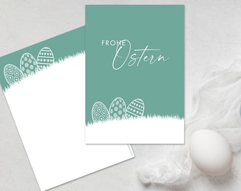 Osterkarte "Frohe Ostern" | Postkarte | Ostern | Geschenk | Ostergrüße  | Ostergeschenk