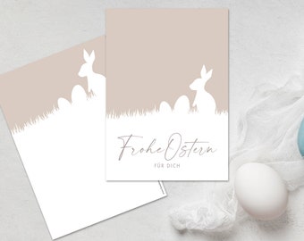 Osterkarte "Frohe Ostern für dich" | Postkarte | Ostern | Geschenk | Ostergrüße  | Ostergeschenk