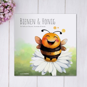 Folleto para colorear y aprender “Abejas y Miel” | Libro para colorear | Juegos | ocupación