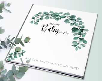 Gastenboek Babyshower "Eucalyptus" | Album | Babyshower | Zwangerschap | Cadeau | Verrassen