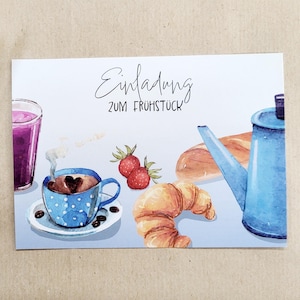 Karte "Einladung zum Frühstück"