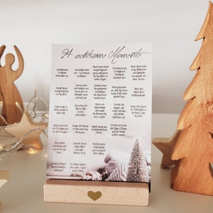 Adventskalender "Achtsamkeit" | Postkarte | A6 | Advent | Selbstliebe | Geschenk | kalorienfrei | Vorfreude | Weihnachtsgrüße