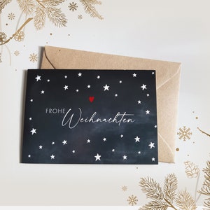Weihnachtskarte STERNE
