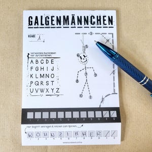 Hangman (blocco, A6, 50 fogli)