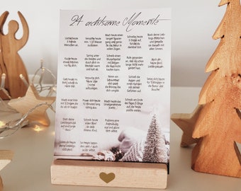 Adventskalender "Achtsamkeit" | Postkarte | A6 | Advent | Selbstliebe | Geschenk | kalorienfrei | Vorfreude | Weihnachtsgrüße
