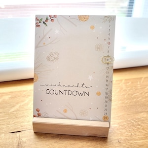 Adventskalender &quot;Weihnachtscountdown&quot; | Postkarte | A6 | Advent | Geschenk | kalorienfrei | Vorfreude