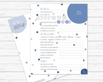 Friends Book Pages Elementary School &quot;DOTS blue&quot;