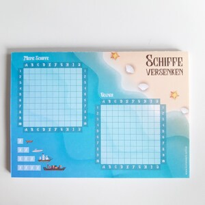 Nürnberger Spielkarten Schiffe Versenken Block – 3er Set Klassiker-Spielblöcke