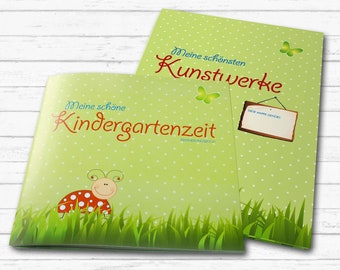 Kita souvenir book & folder “Crawling Beetle” | kindergarten | Daycare | memory | Entry album | Gift