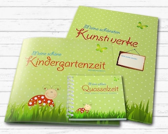 Set of 3 Kiga book, chatterbox time & folder | Crawling beetles | kindergarten | Daycare | memory | Gift