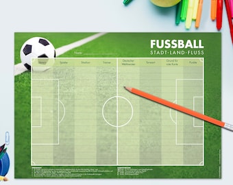 FOOTBALL - CityCountryRiver (A4, 50 sheets)