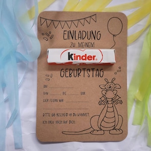 Uitnodiging "Draak" | Kinderbars