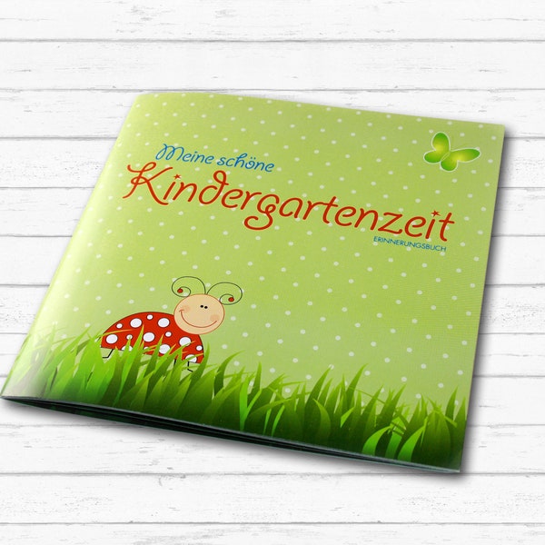 Kindergarten-Erinnerungsbuch Krabbekläfer | Kiga | Kita | Erinnerung | Eintragealbum | Geschenk