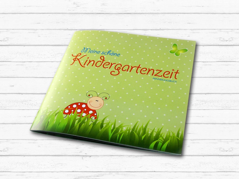 Kindergarten-Erinnerungsbuch Krabbekläfer Kiga Kita Erinnerung Eintragealbum Geschenk Bild 1