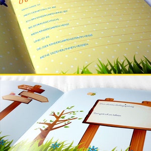 Kindergarten-Erinnerungsbuch Krabbekläfer Kiga Kita Erinnerung Eintragealbum Geschenk Bild 3