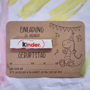 Uitnodiging "Dino" | Kinderbars