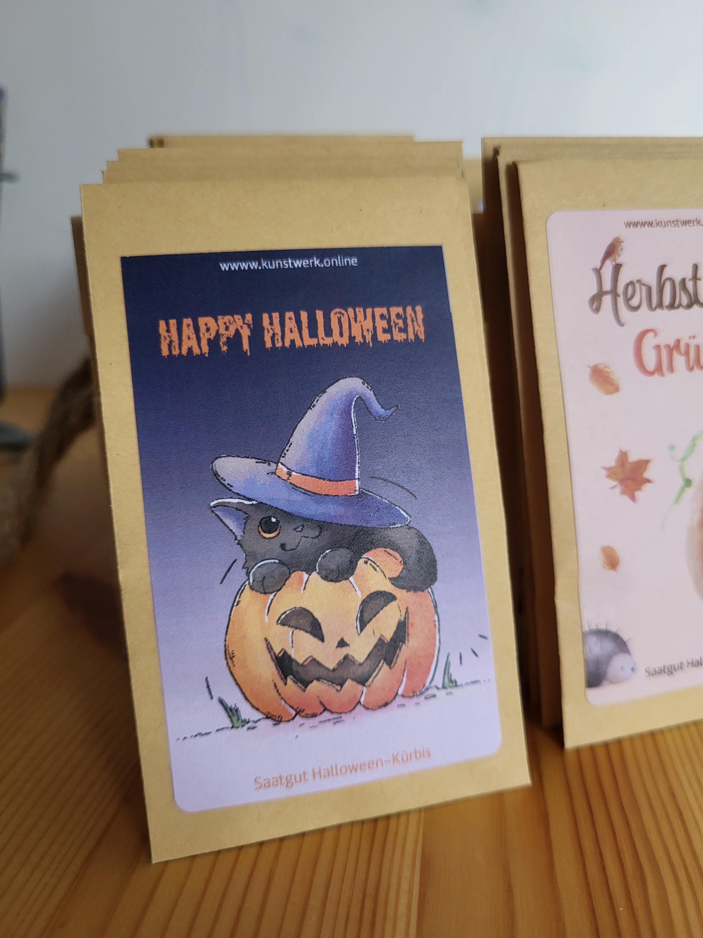 Saattte "Happy Halloween" | Halloween-Krbis - Etsy.de