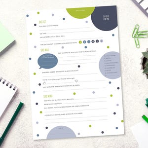A4 Schüler-Seiten für Abschiedsgeschenk Lehrer | Taupe | Freundebuch | Klasse | Zur Erinnerung